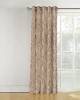 Brown color polyester fabric readymade curtains available for windows